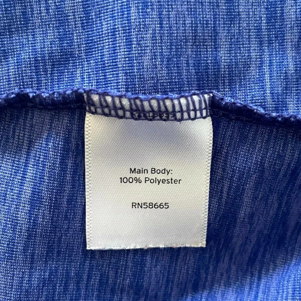 Zella Women's Heather Blue Long Sleeve With Thumbholes Activewear Shirt Size S - Picture 10 of 12